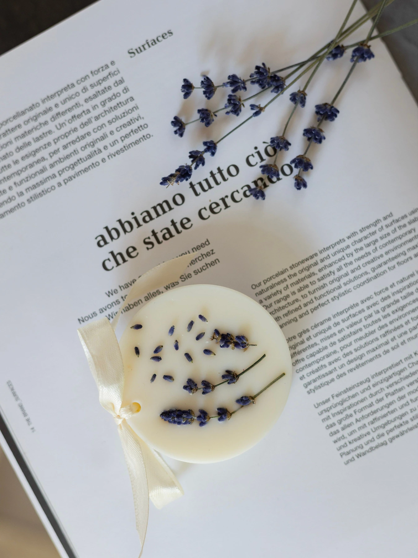 Набір аромсаше "Коло та кільце", аромат - сухоквіти (Лаванда), з натурального соєвого воску Candle Design модель 160.2029 Фото
