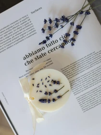Набір аромсаше "Коло та кільце", аромат - сухоквіти (Лаванда), з натурального соєвого воску Candle Design модель 160.2029 Фото