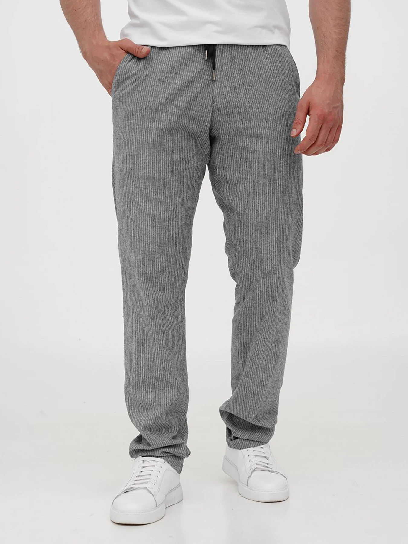 Брюки Trend Collection модель TC12123GreyWhiteSHTN Брюки Trend Collection модель TC12123GreyWhiteSHTN Фото
