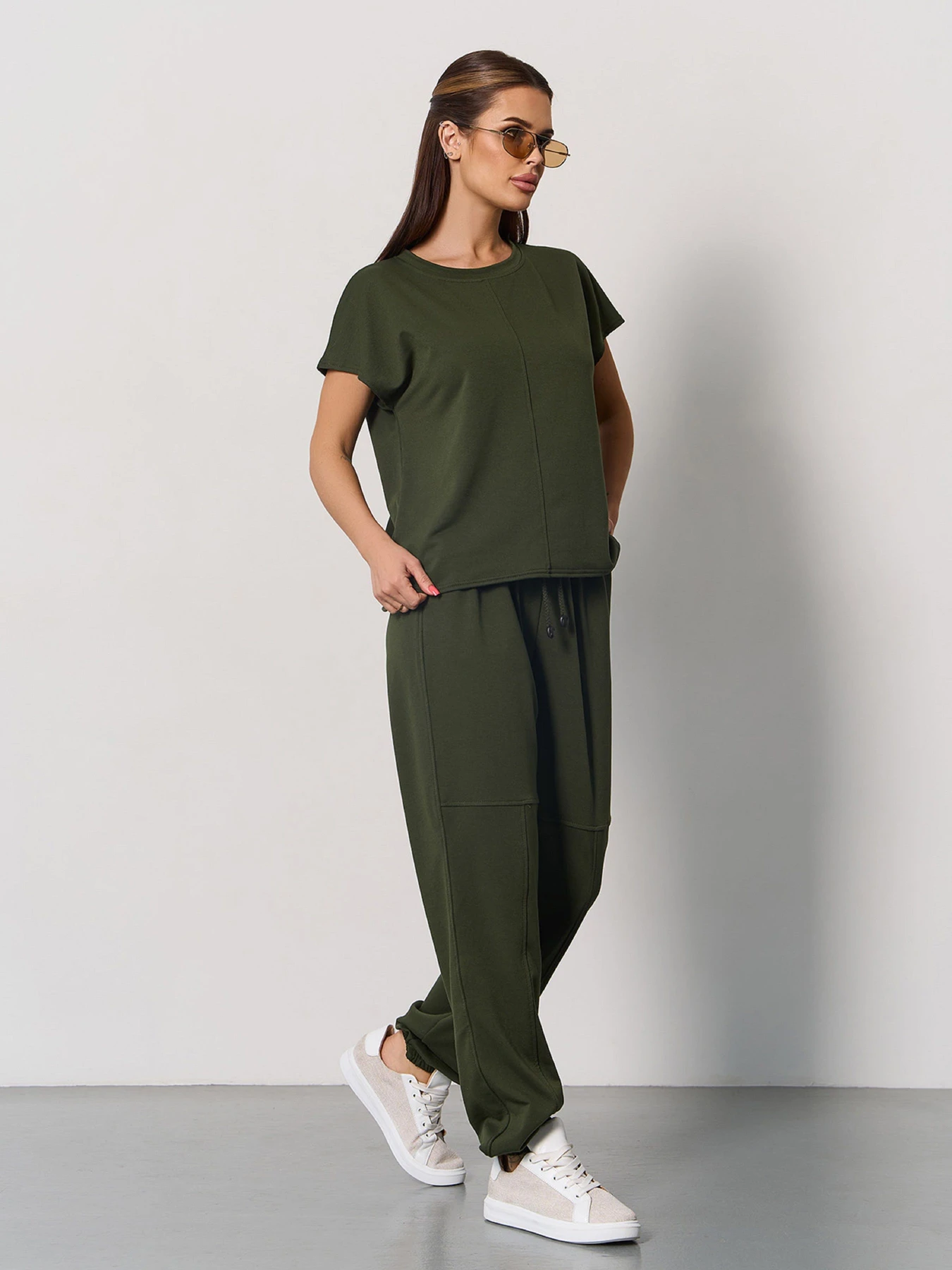 Костюмы ISSA Plus модель 15057_хаки Костюмы ISSA Plus модель 15057_хаки Фото