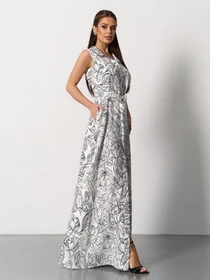 Сукні ISSA Plus модель 15167_белый_черный Фото