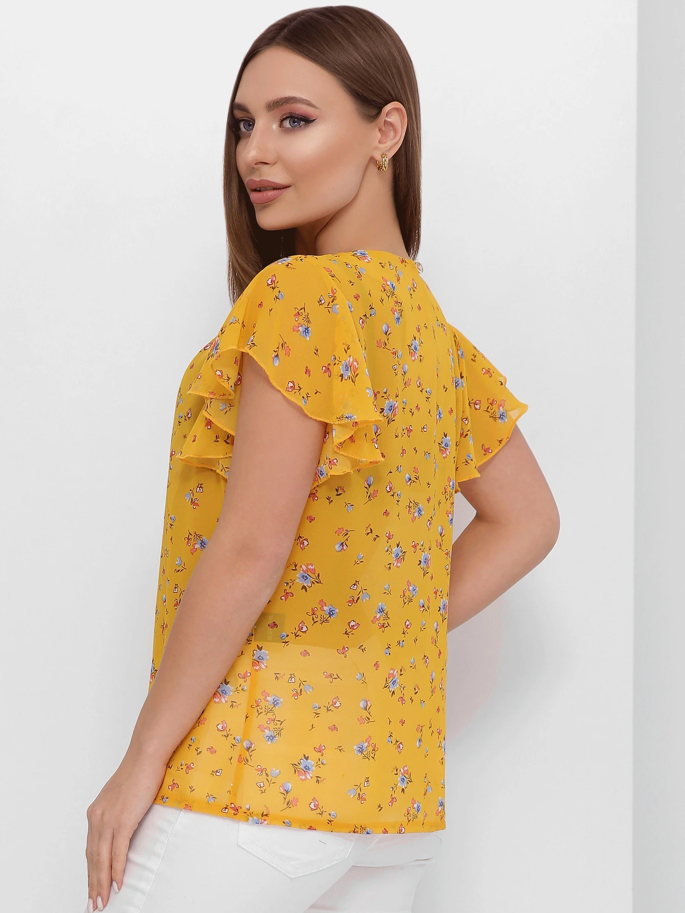 Рубашки MarSe модель marse-bluza-1883-gorchichnj Фото