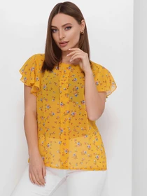Сорочки MarSe модель marse-bluza-1883-gorchichnj Фото