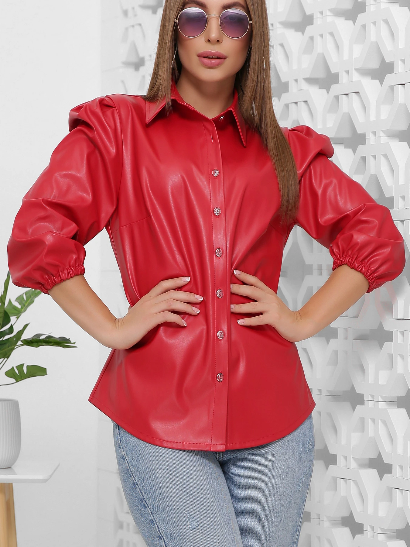 Сорочки MarSe модель marse-bluza-1854-krasnj Фото