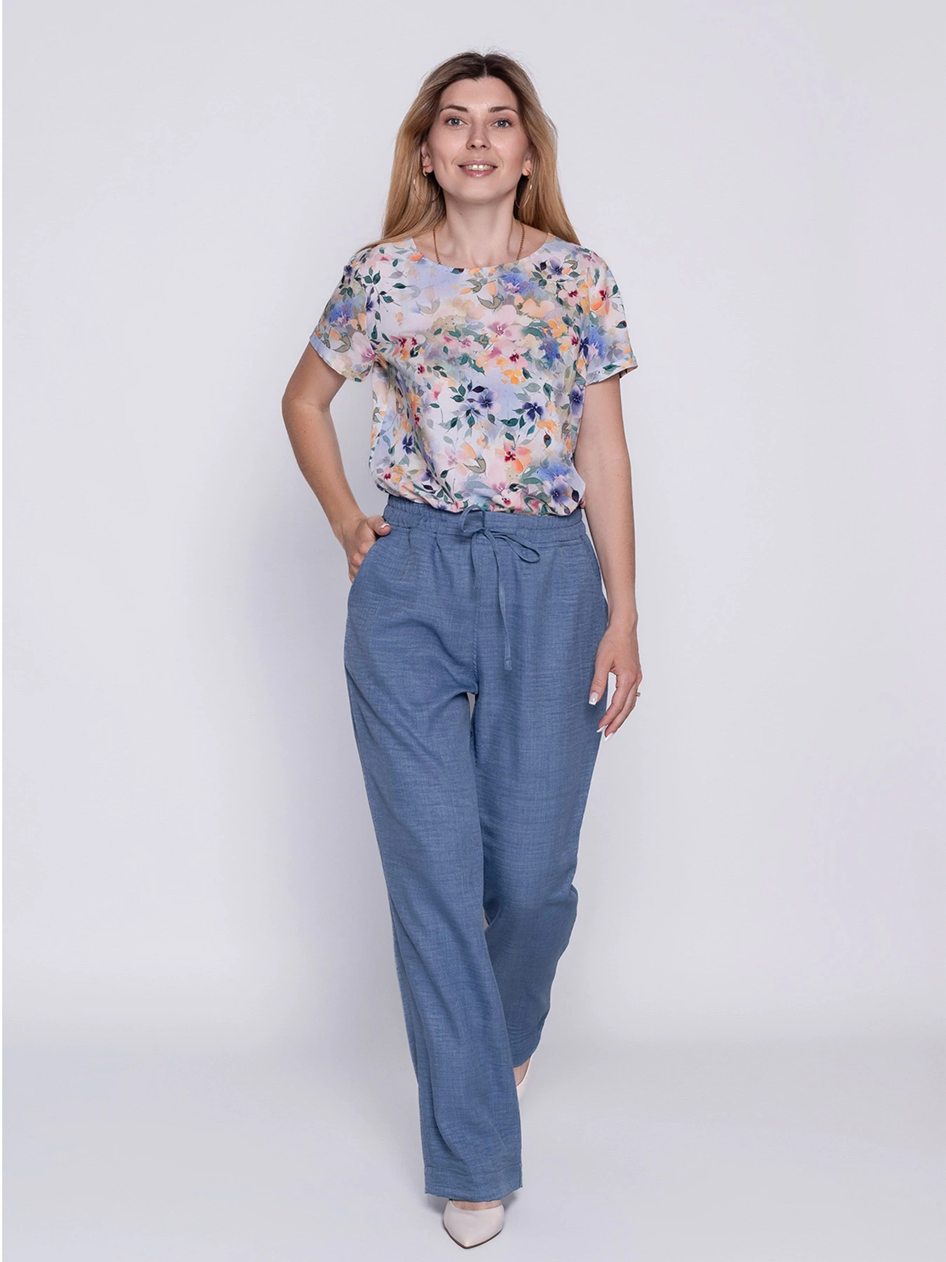 Брюки Nita модель bryuki-n820-25-denim Фото