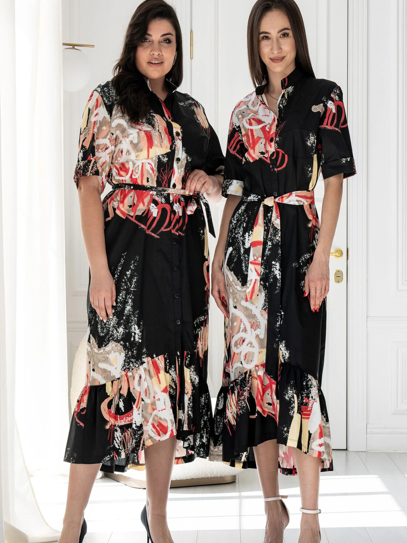 Платья RiMari модель 0224-chornij-print Платья RiMari модель 0224-chornij-print Фото