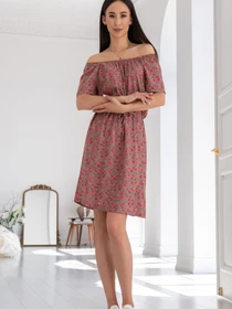 Платья RiMari модель 0624-kapuchino-print Фото