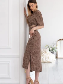 Платья RiMari модель 02-kapuchino-print Фото