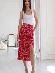 Юбки RiMari модель 0322-chervonij-print Фото
