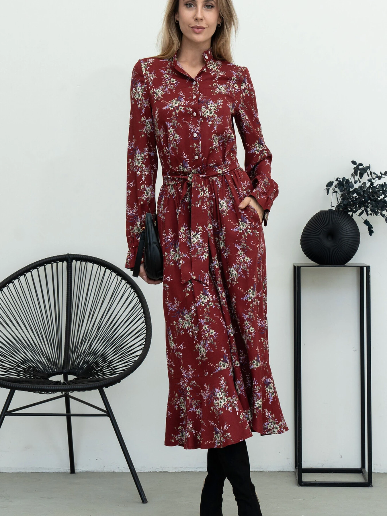 Сукні RiMari модель 20-bordo-print Фото