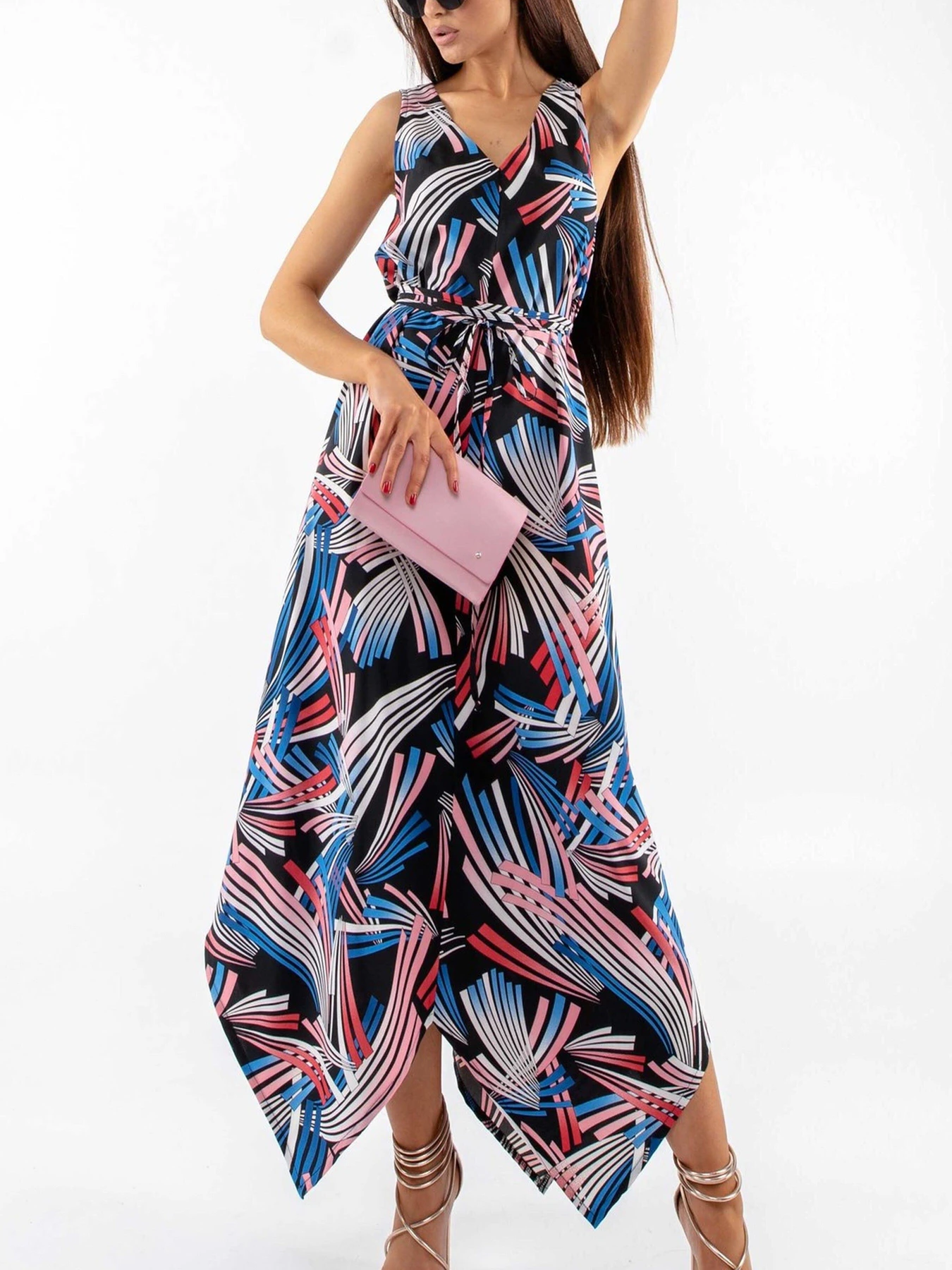 Платья RiMari модель 0320-chornij-print Платья RiMari модель 0320-chornij-print Фото
