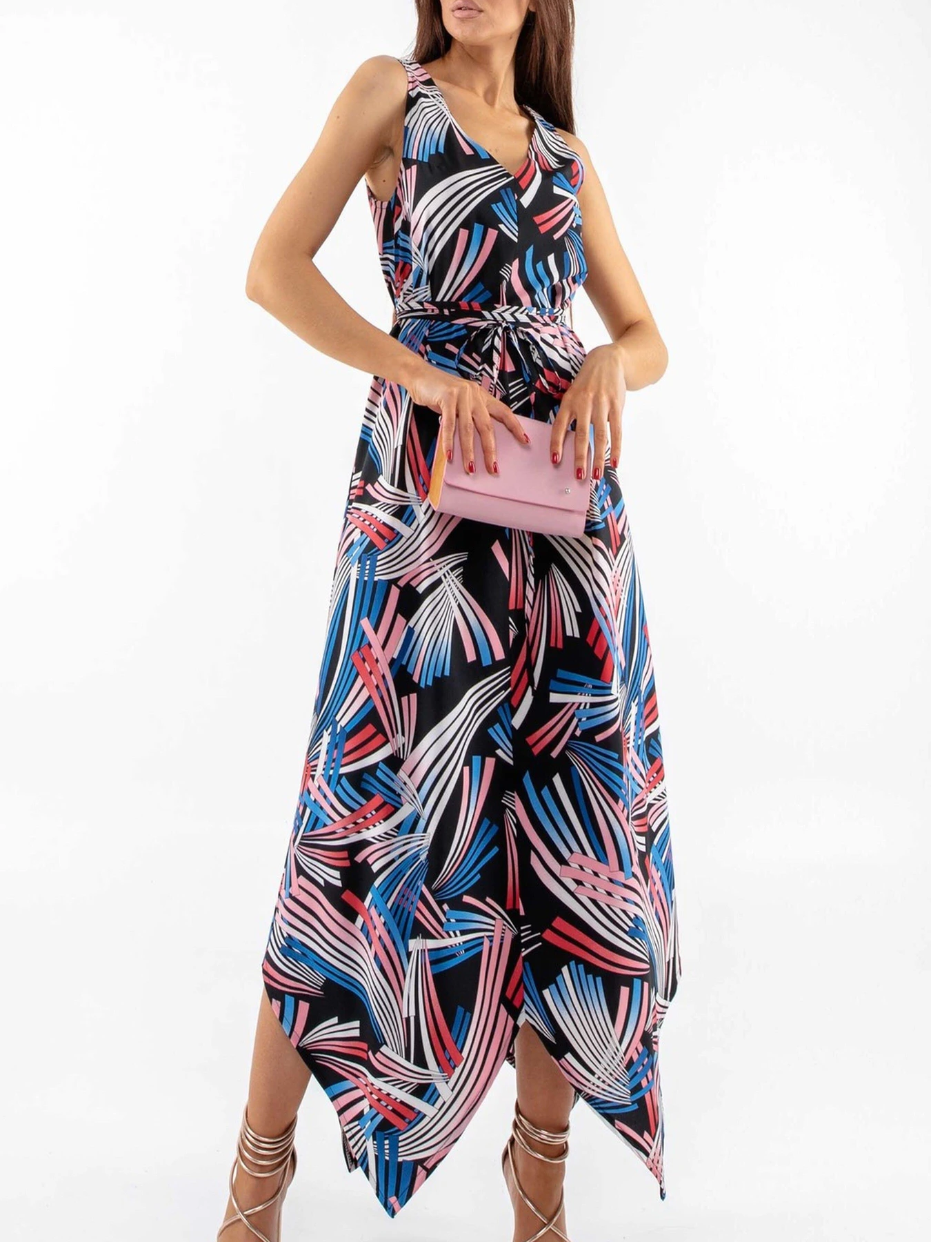 Платья RiMari модель 0320-chornij-print Платья RiMari модель 0320-chornij-print Фото