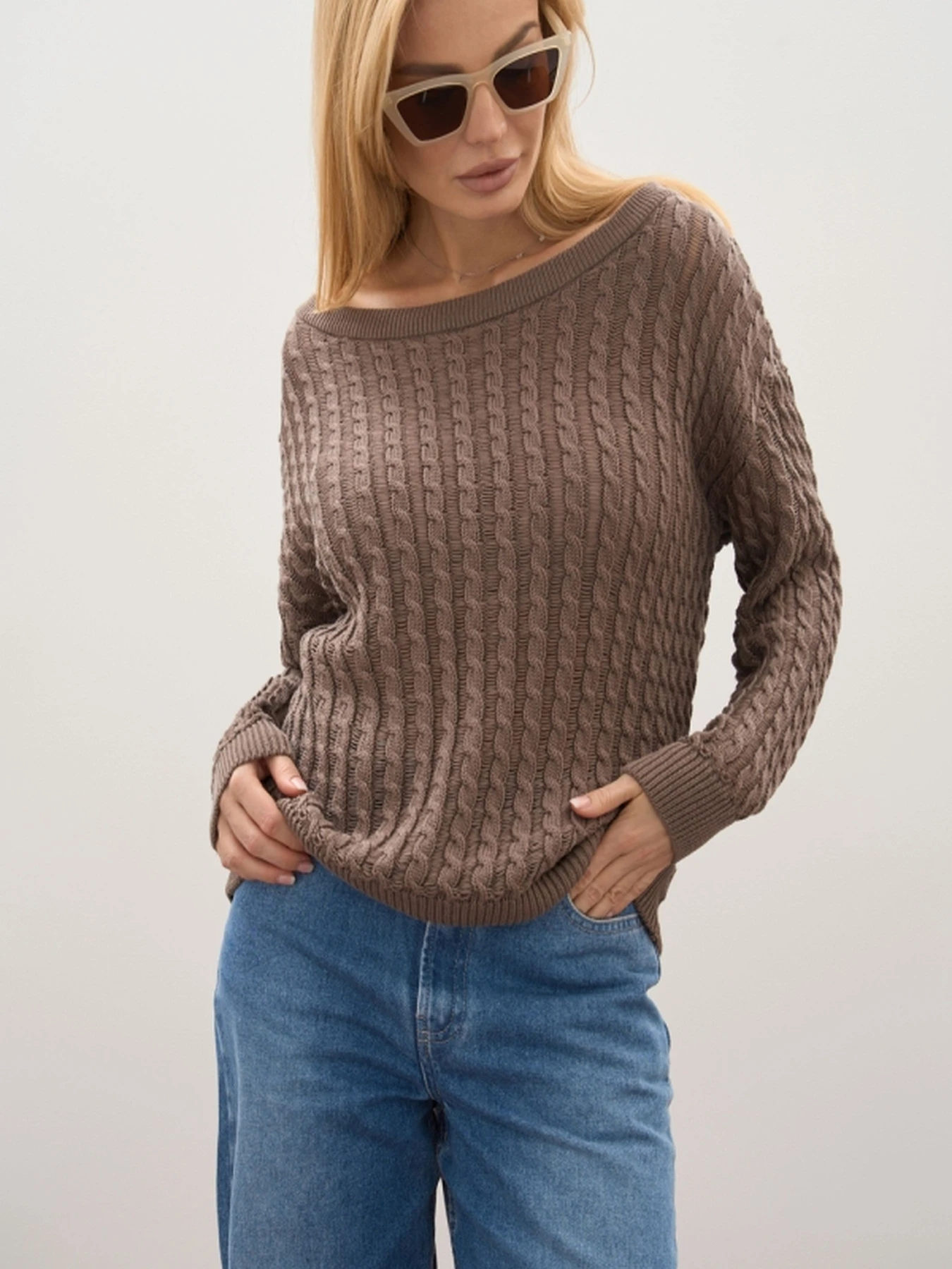Светри та кардигани TrikoBakh модель 2857-mokko-mus Светри та кардигани TrikoBakh модель 2857-mokko-mus Фото