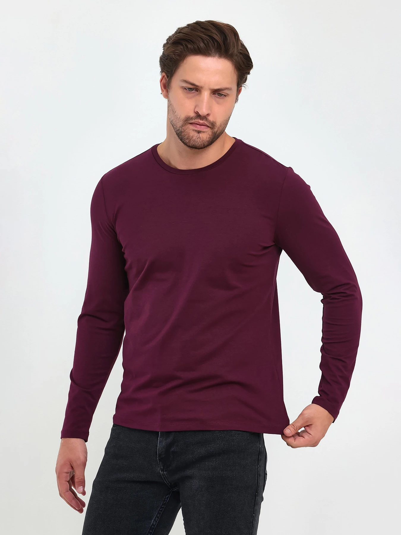 Худи и свитшоты Trend Collection модель TC9411BordoLNGSLV Фото