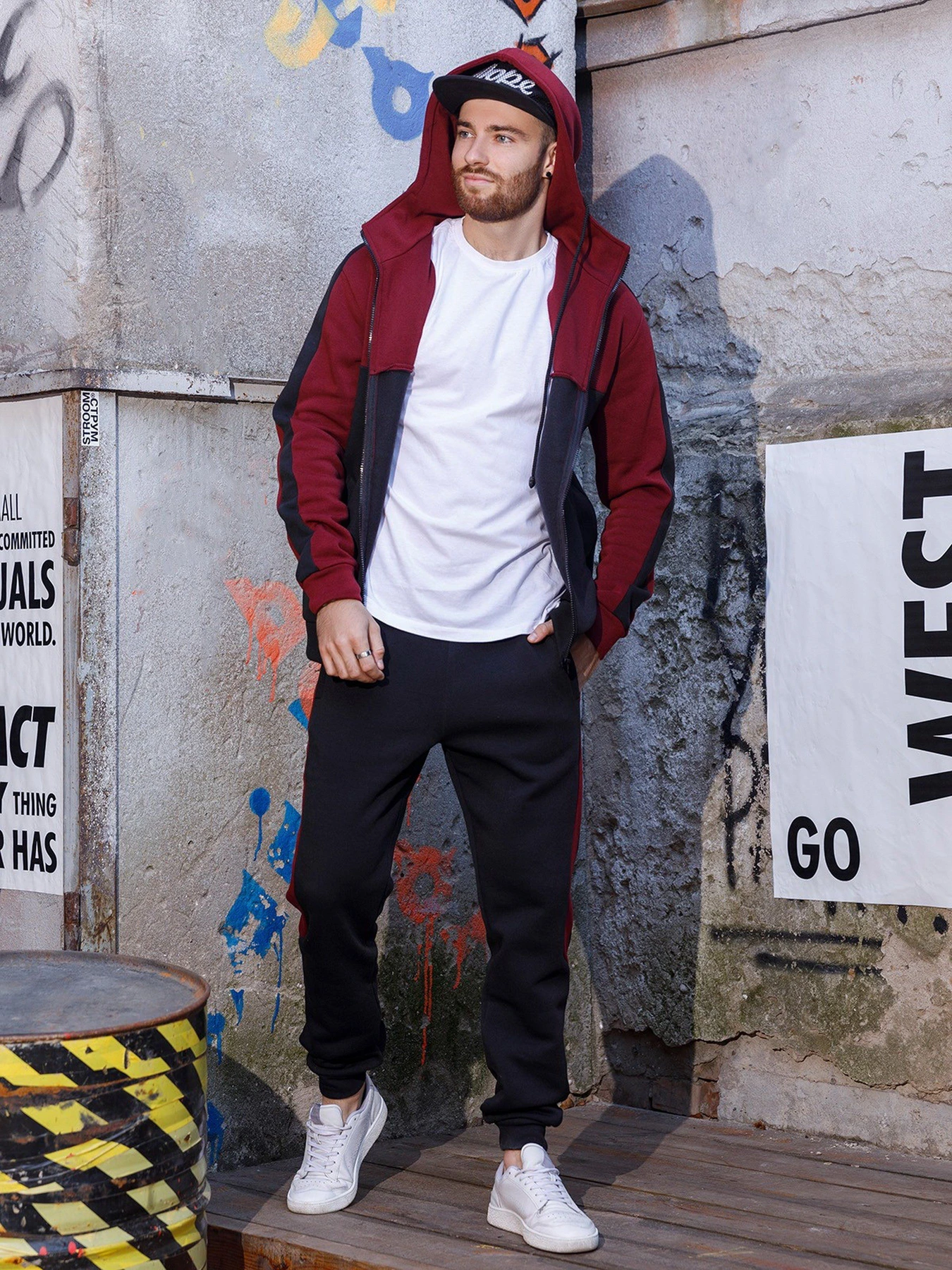 Костюмы ISSA Plus модель GN-442_blackburgundy Фото