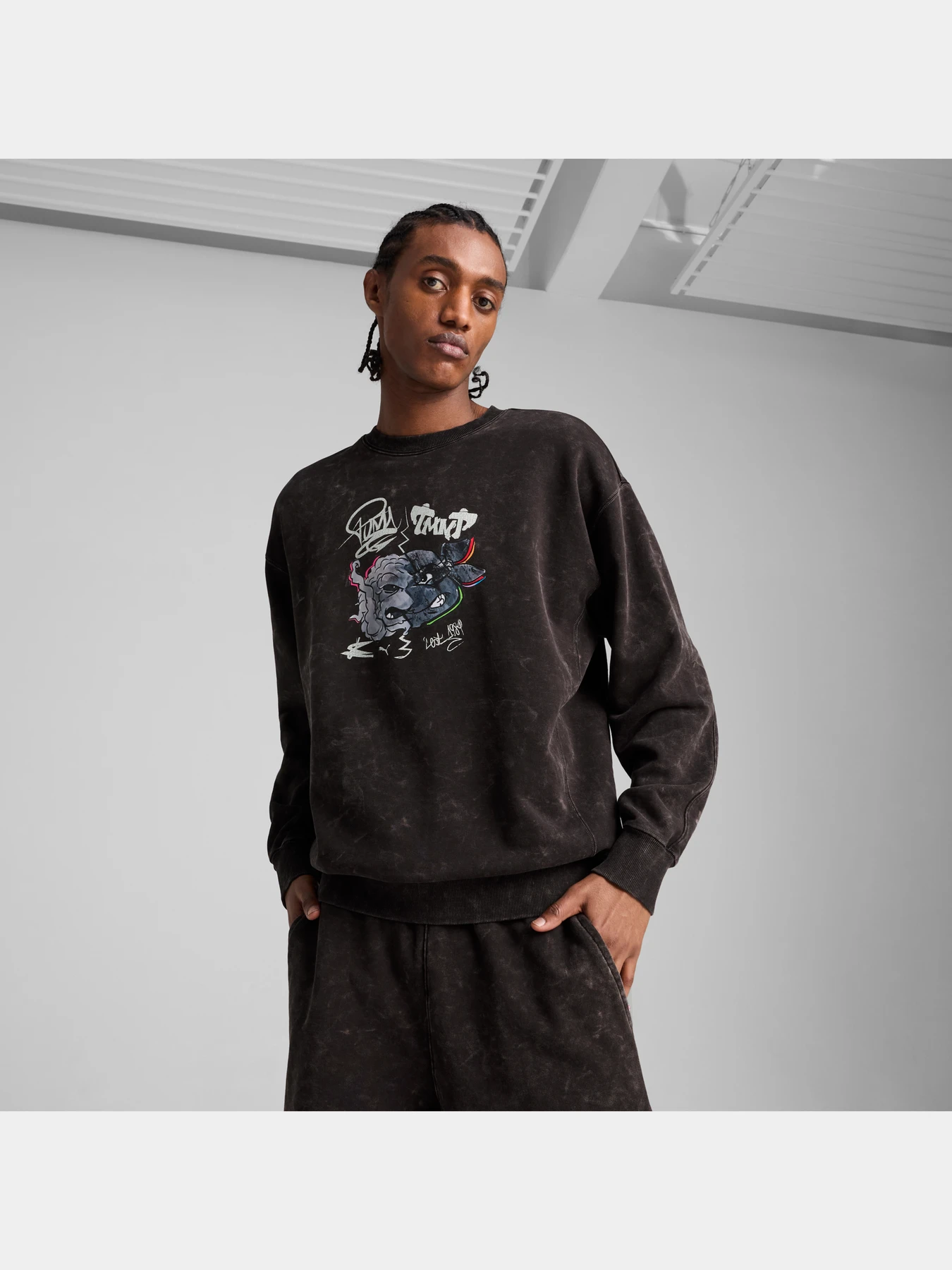 Худі та світшоти PUMA x Tmnt Graphic Crew модель 630100 Худі та світшоти PUMA x Tmnt Graphic Crew модель 630100 Фото