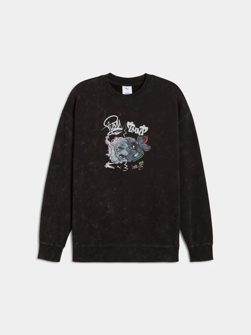 Худі та світшоти PUMA x Tmnt Graphic Crew модель 630100 Фото