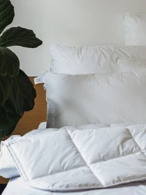 Подушка Ecofill Premium антиалергенна з кантом та наповнювачем біопух в чохлі для зберігання Ecotton модель 25069 Фото