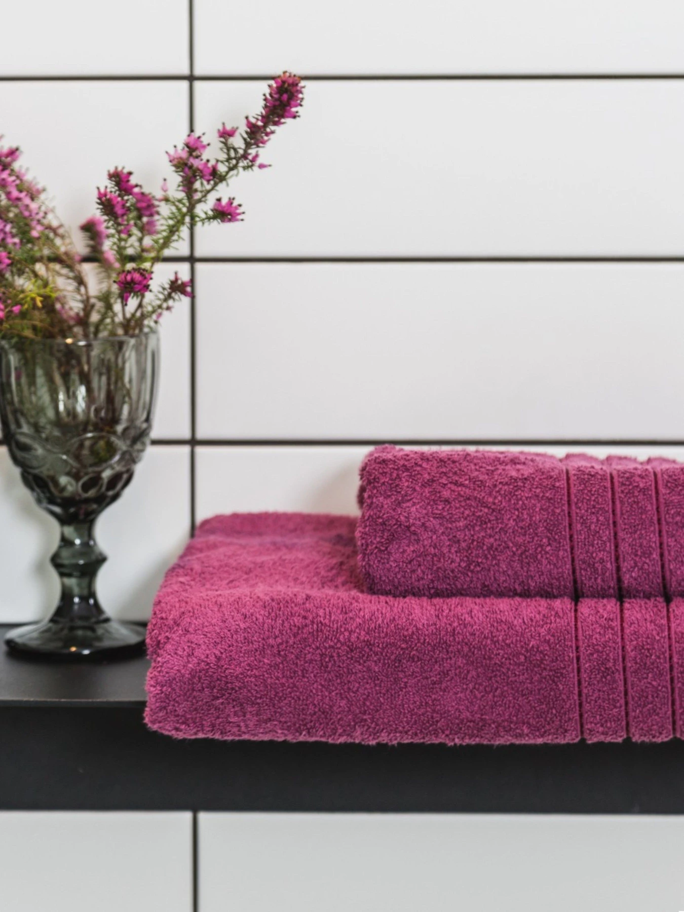 Полотенце махровое с бортом высокой плотности Raspberry Ecotton модель 24406 Фото