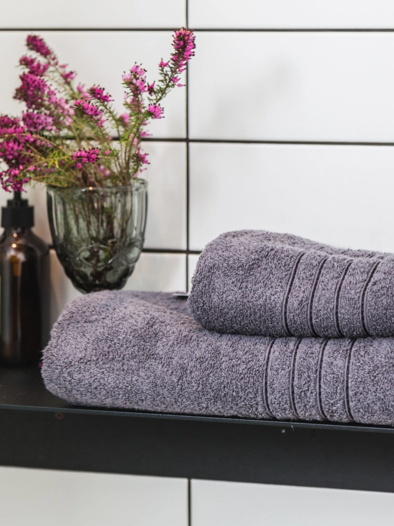 Полотенце махровое с бортом высокой плотности Antracite Ecotton модель 24403 Фото