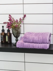 Полотенце махровое с бортом высокой плотности Lilac Ecotton модель 22623 Фото
