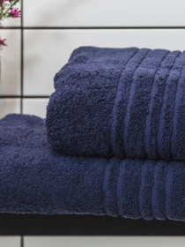 Полотенце махровое с бортом высокой плотности Navy Blue Ecotton модель 22622 Фото