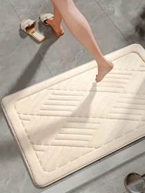 Коврик для ванной и туалета мягкий, абсорбирующий, нескользящий 40 x 60 x 1.5 см Бежевый (2565026) Lovely Svi  модель 2565026 Фото