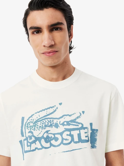 Бавовняна Чоловіча Футболка Lacoste фото 2