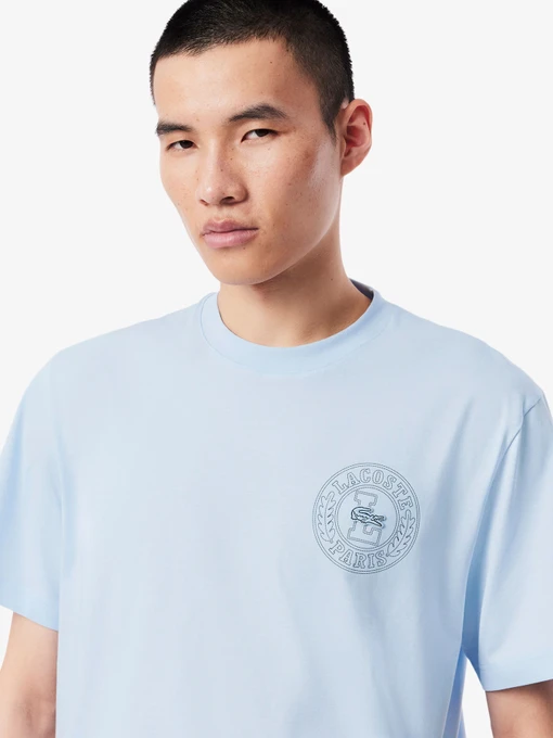 Бавовняна Чоловіча Футболка Lacoste фото 2