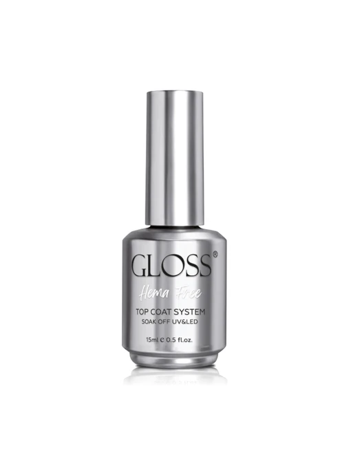 HEMA Free Top GLOSS — безпечне глянцеве фінішне покриття без липкого шару GLOSS COMPANY Hema-free