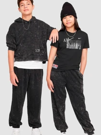 Штани NIKE K Nk Cob Flc Pant Wash модель FZ5264-010 Фото