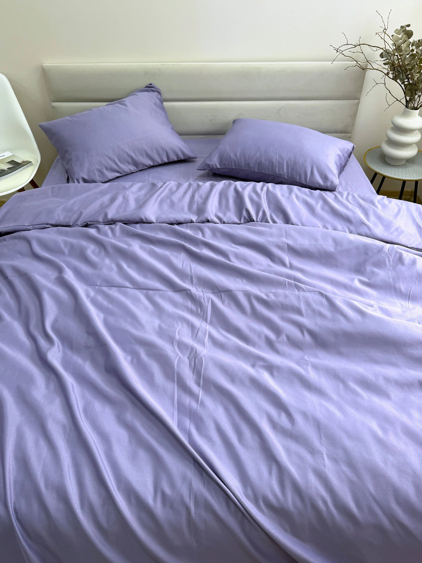 Комплект постільної білизни Nid Purple бузковий Ecotton модель 25678 Фото