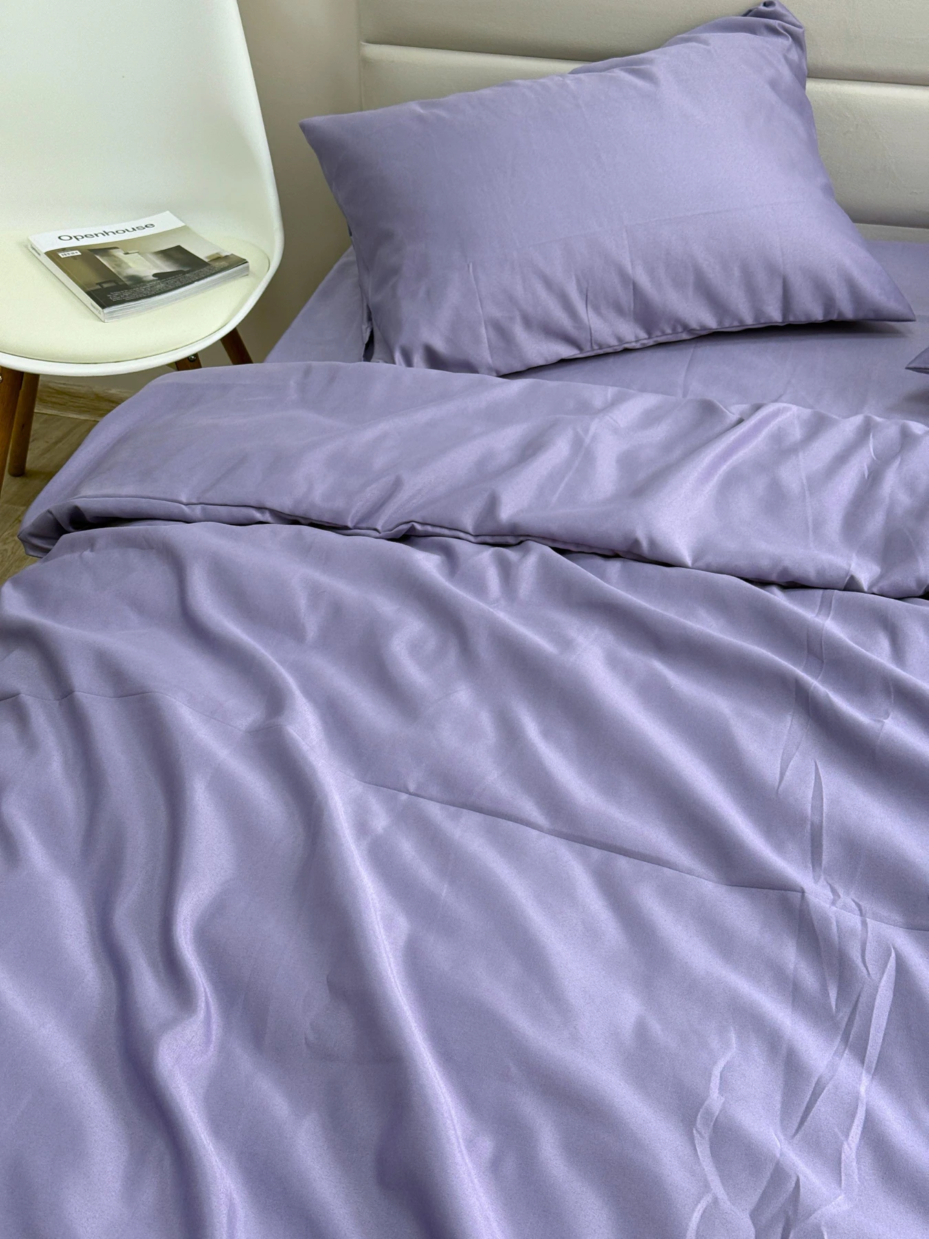 Комплект постільної білизни Nid Purple бузковий Ecotton модель 25678 Фото