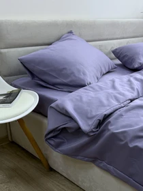 Комплект постільної білизни Nid Purple бузковий Ecotton модель 25678 Фото