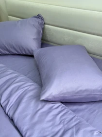 Комплект постільної білизни Nid Purple бузковий Ecotton модель 25678 Фото