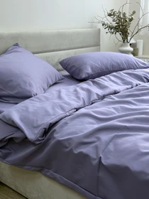 Комплект постільної білизни Nid Purple бузковий Ecotton модель 25678 Фото