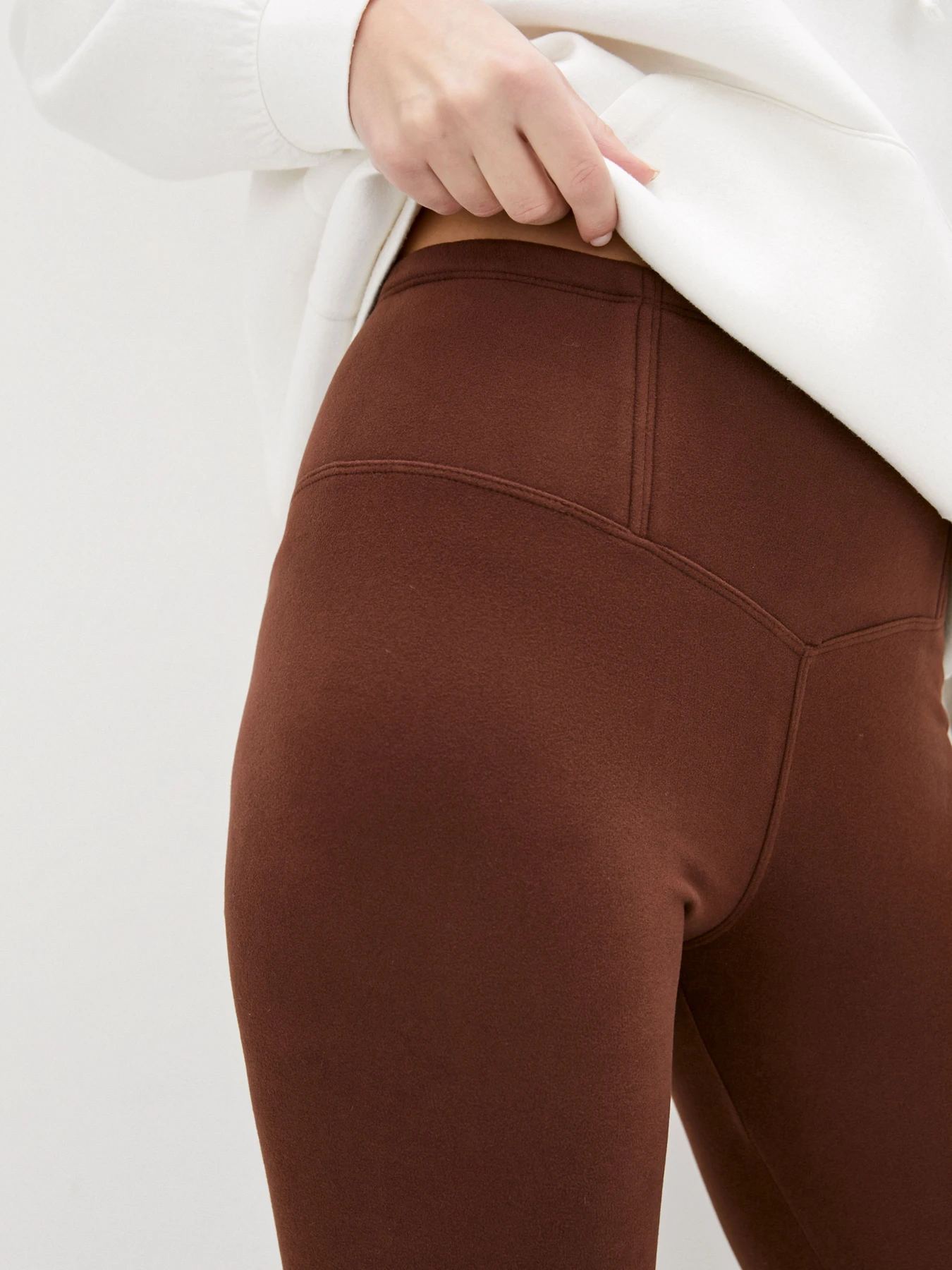 Брюки ISSA Plus модель 4444A_brown Брюки ISSA Plus модель 4444A_brown Фото