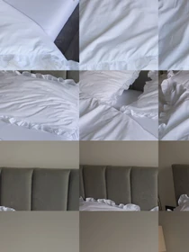 Комплект постельного белья из ткани ранфорс белого цвета с рюшами. BedclozZzes модель 16359 Фото