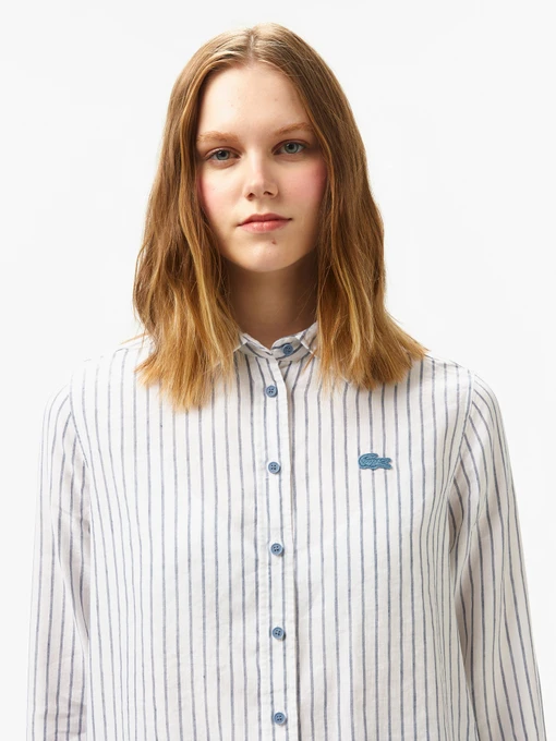 Лляна Жіноча Сорочка повсякденна Lacoste фото 2