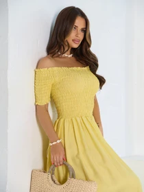 Платья ISSA Plus модель SA-633_желтый Фото