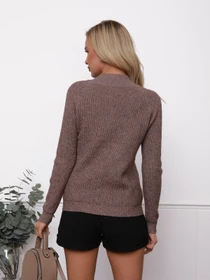 Свитеры и кардиганы ISSA Plus модель WN20-48_brown Фото