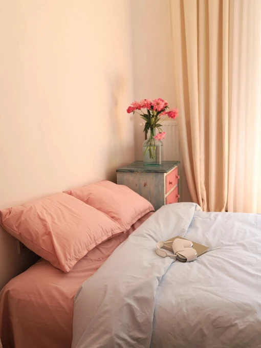 Комплект постельного белья из ткани ранфорс blue&pink цвета BedclozZzes модель 12121 Фото