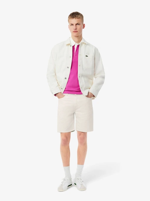 Бавовняні Чоловічі Джинсові шорти Lacoste фото 3
