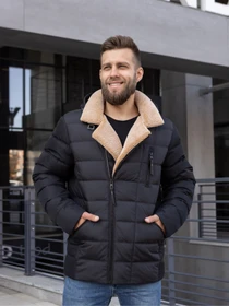 Куртки и дубленки UVENTUM модель 269_Black Фото