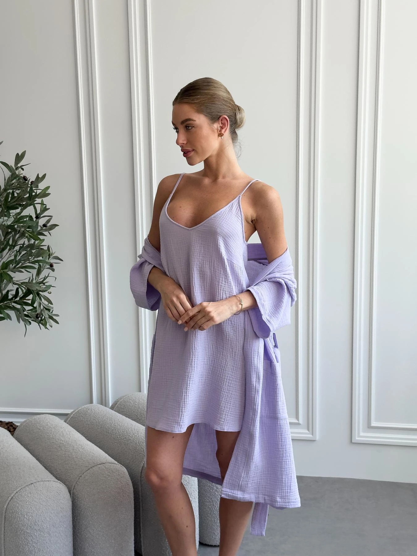 Одяг для дому та сну Cosy модель SetLavanda1 Фото