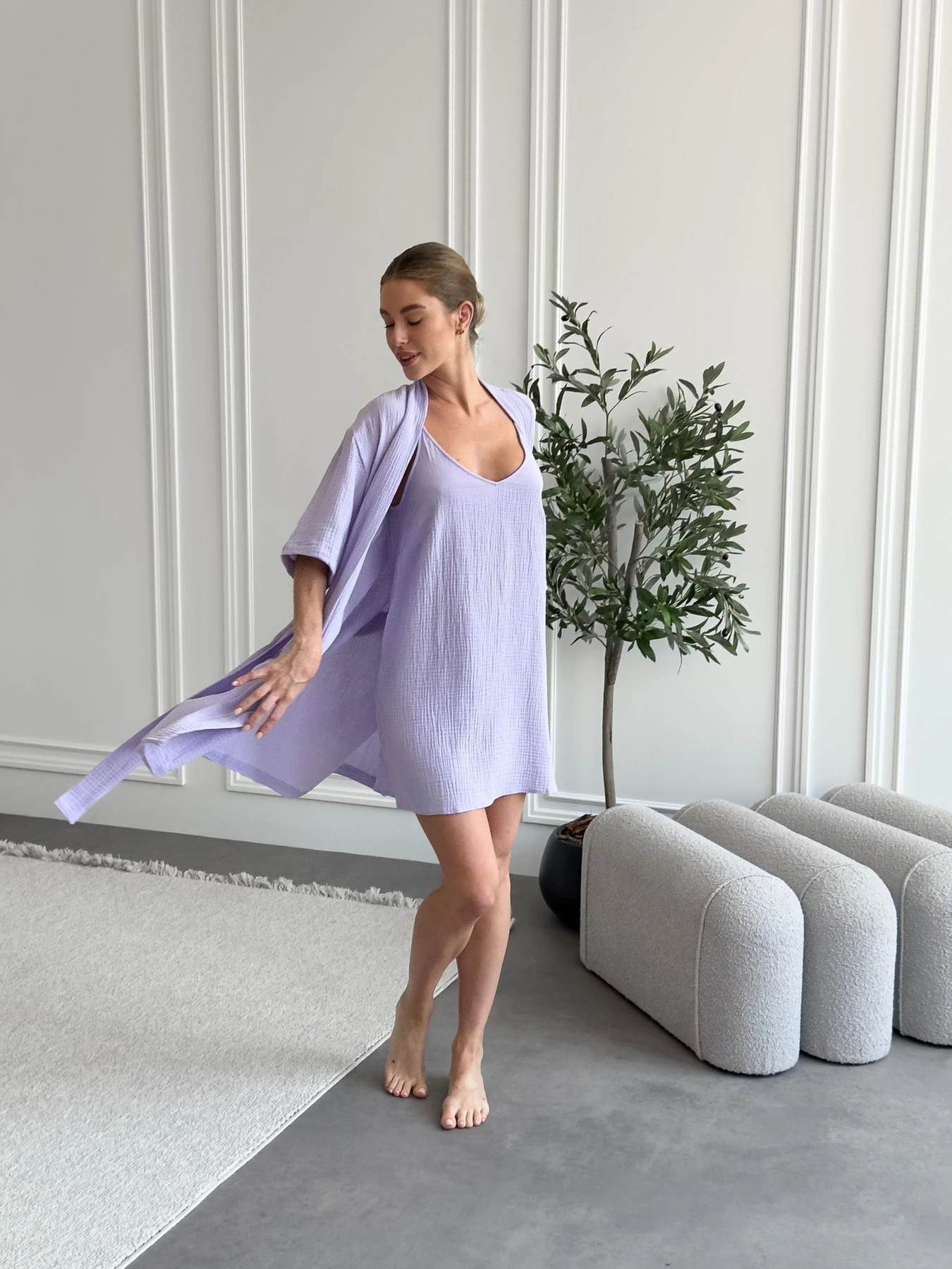Одяг для дому та сну Cosy модель SetLavanda1 Фото