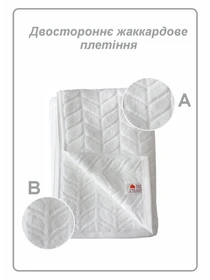 Полотенце банное L хлопок жаккардовое для ванной, отелей, СПА, в подарочном пакете - Milano Белый Lovely Svi  модель 681124 Фото