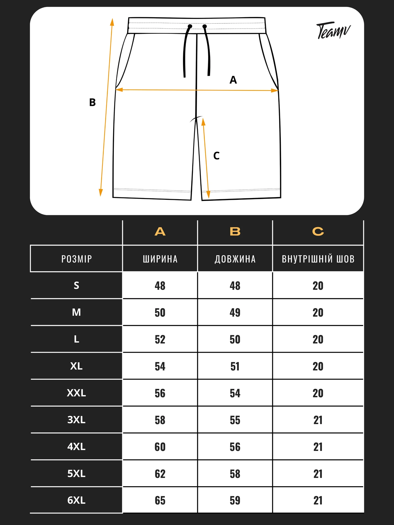 Шорти TeamV модель 602-3 Шорти TeamV модель 602-3 Фото