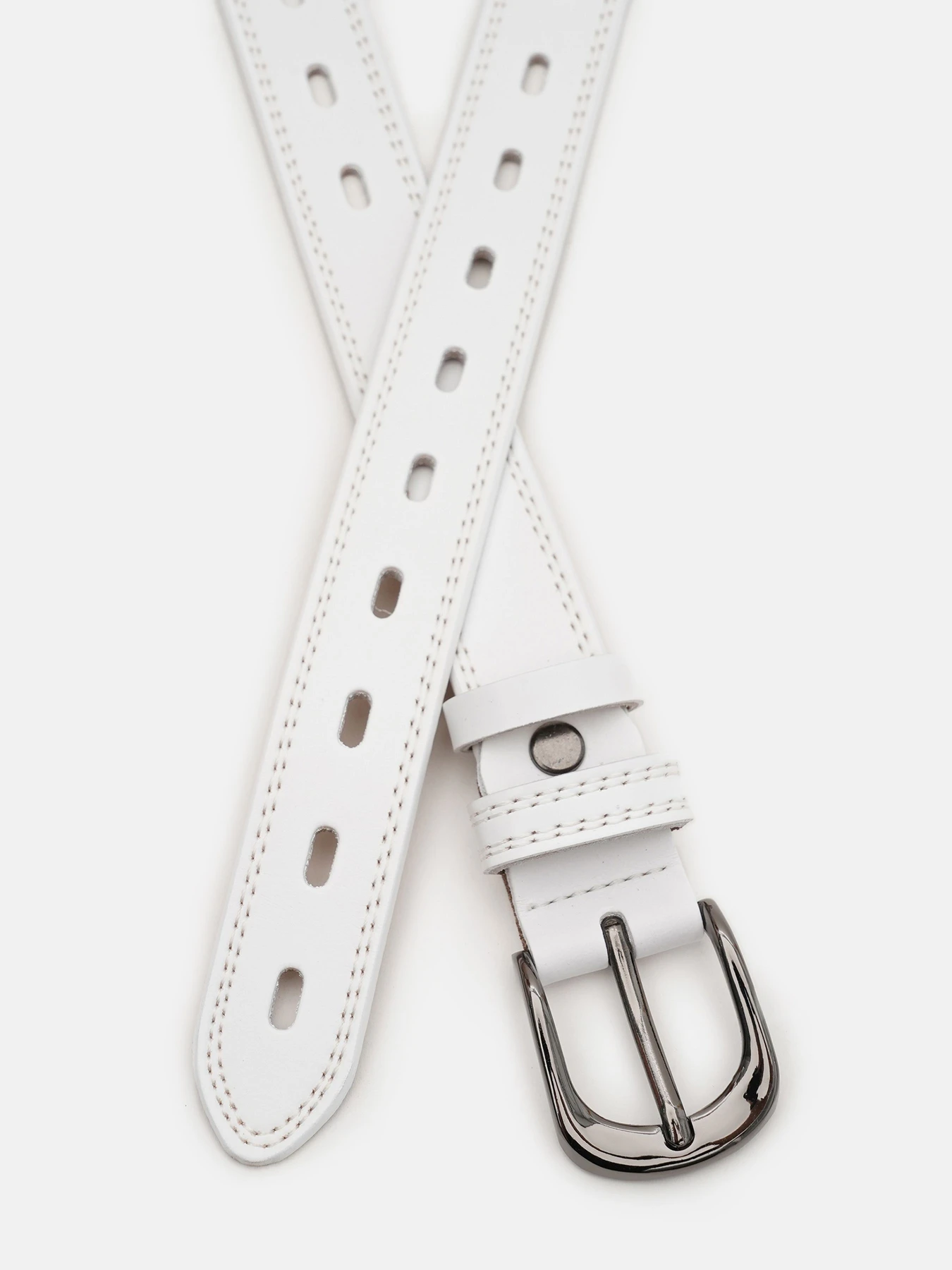 Ремни Borsa Leather модель Cv1zk-049w-white Фото