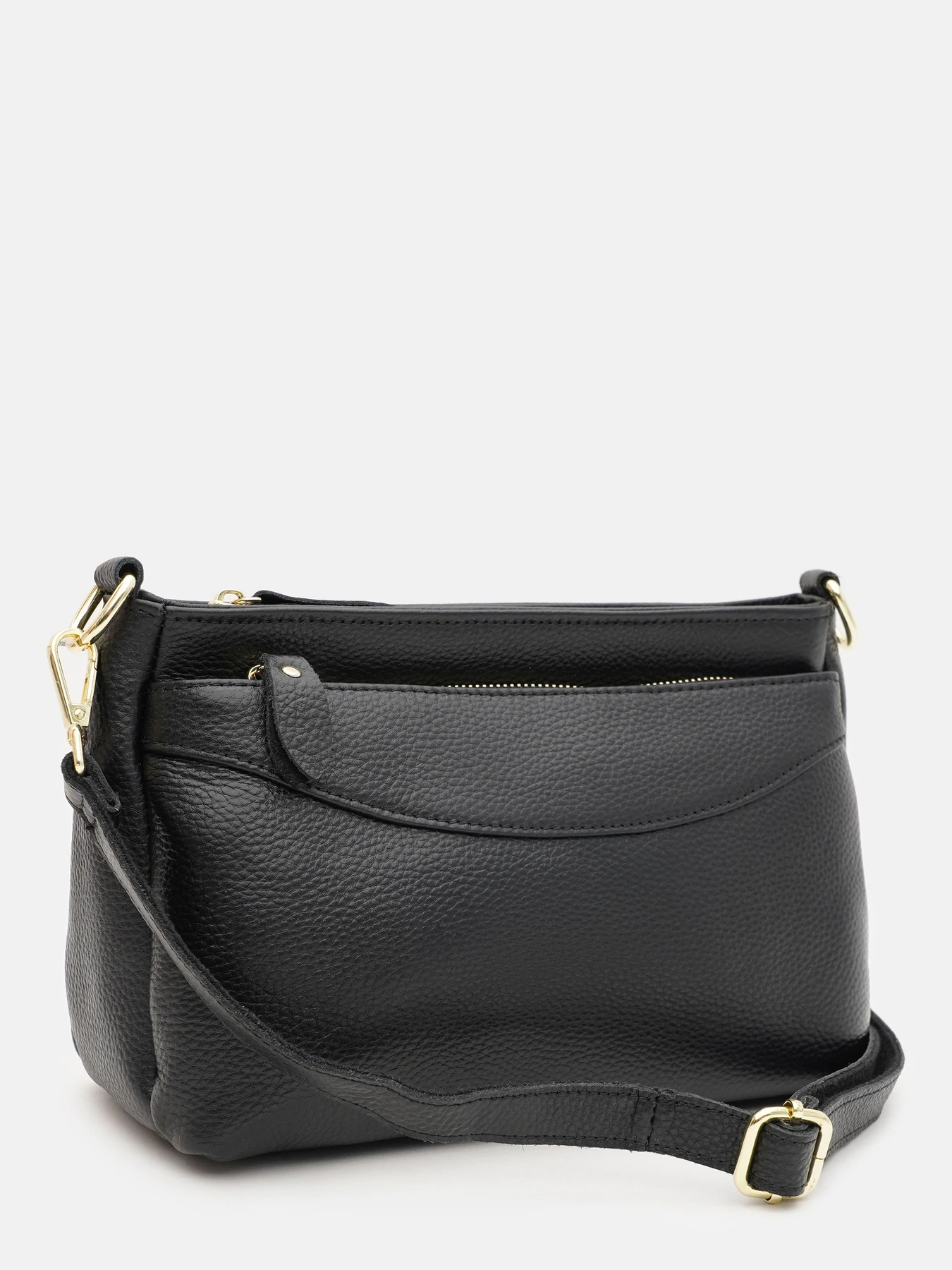 Сумки Borsa Leather модель K1651bl-black Фото